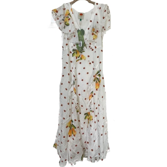 SOLD FARMRIO Cashew Dot Maxi Dress NWT S $250 - Picture 4 of 6